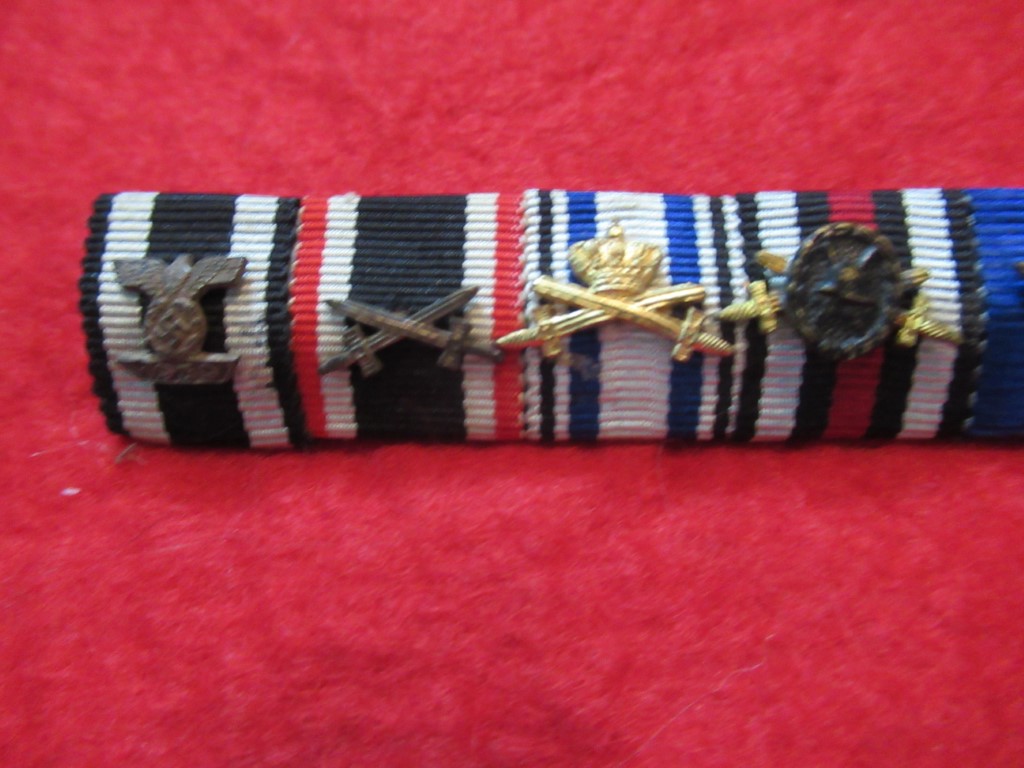 8-medal ribbon bar including SS