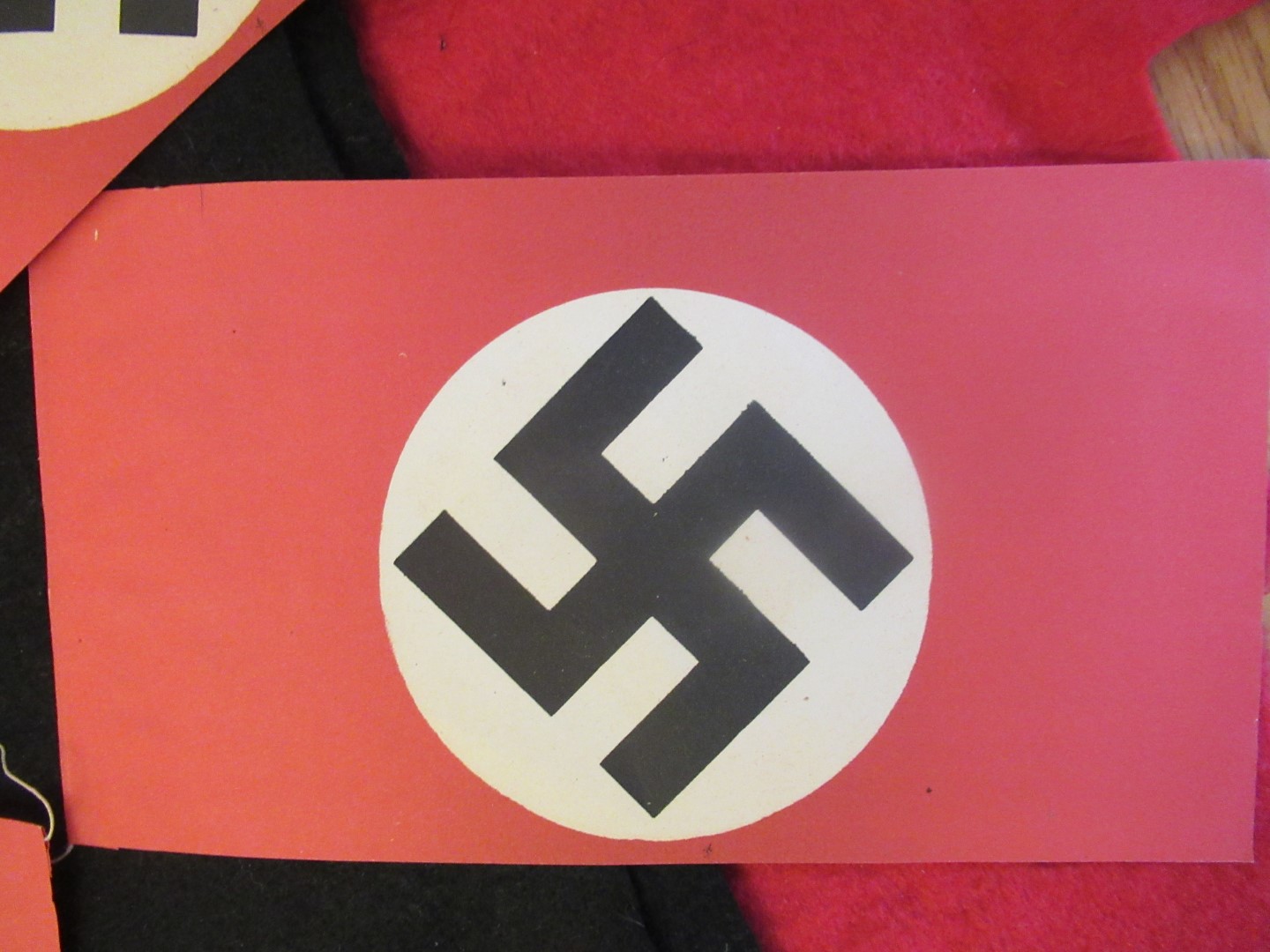 NSDAP paper flags on strings