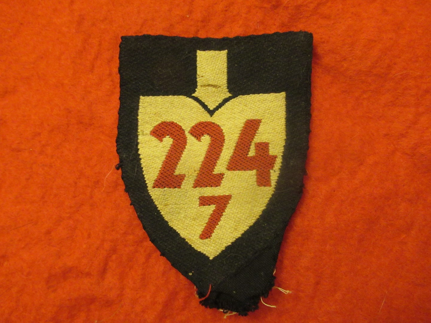 RAD enlisted spade arm patch 224/7