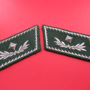 Customs matching pair of collar tabs, middle rank