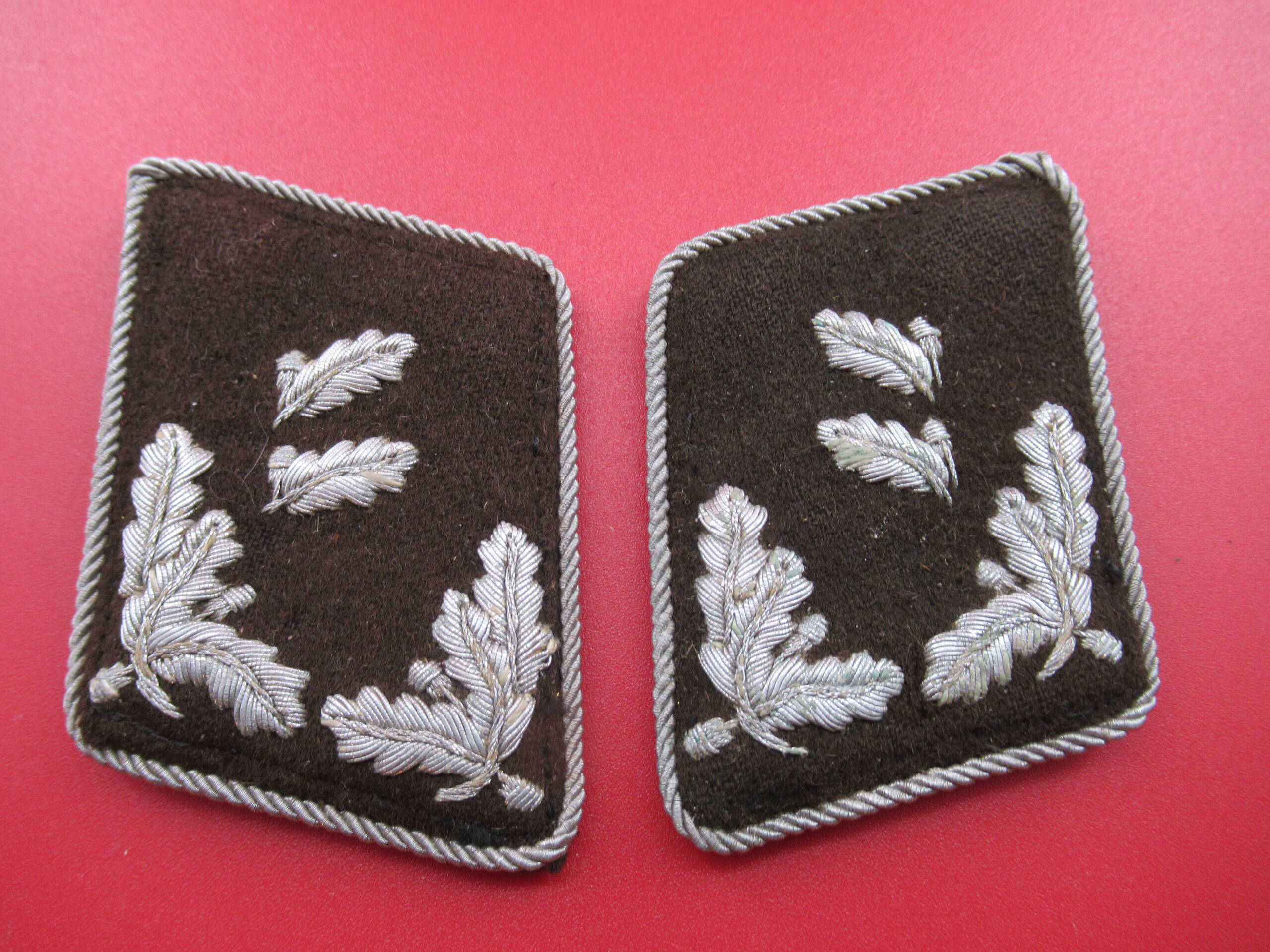 LW Forestry matching pair of collar tabs higher rank