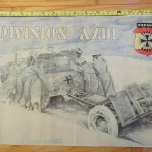 Division Azul poster. Postwar